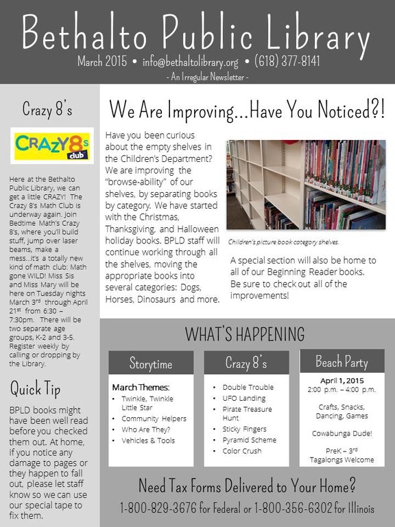 2015-03 Newsletter